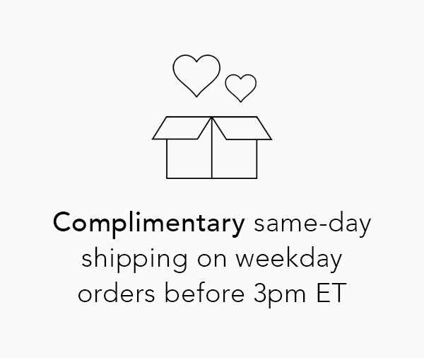 Complimentary shipping