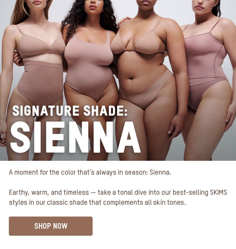 me @skims ! still obsessing. This is the color sienna in a size sma, skims clay