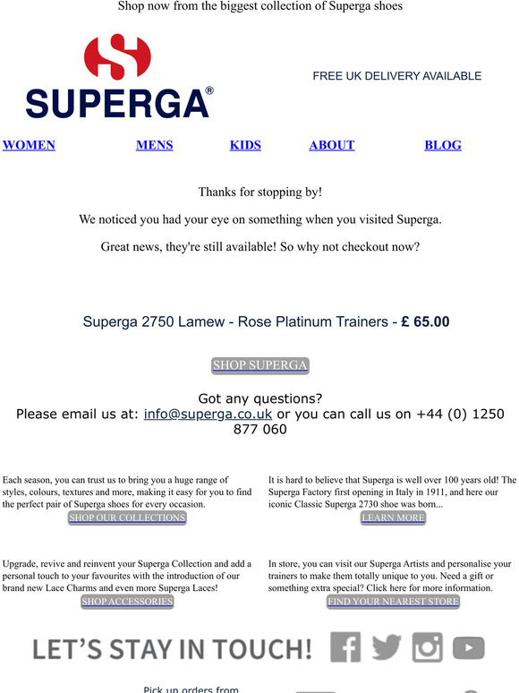 Nearest superga outlet store