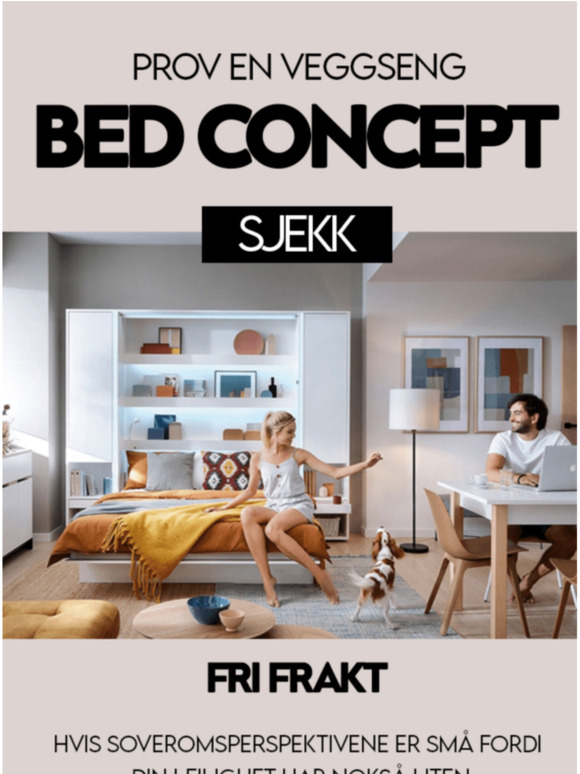Har du blitt kjent med sengeskapet Bed Concept?