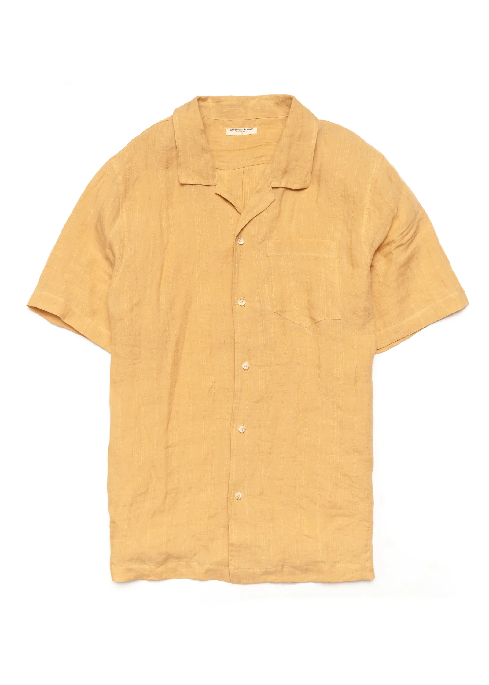Image of Linen Camp Collar Button Up