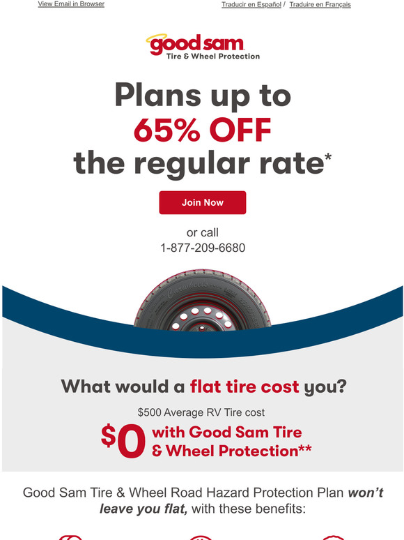 Good Sam Roadside Assistance Protect Your Tires & Wheels Milled