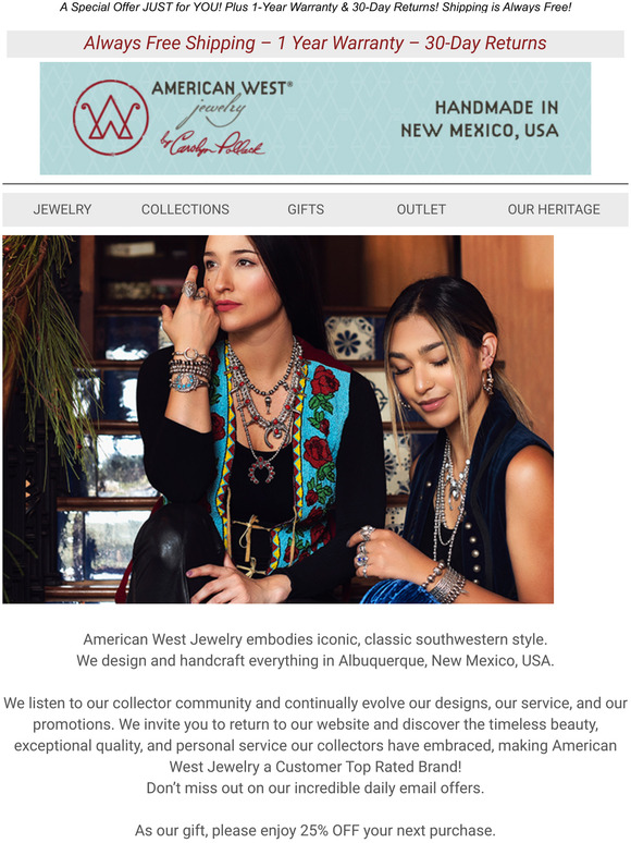 Come back to see what you've been missing~ Quality, Timeless American Designed and Handcrafted Jewelry!