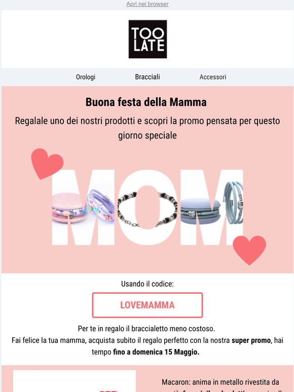  Buona festa della Mamma, con la nostra promo