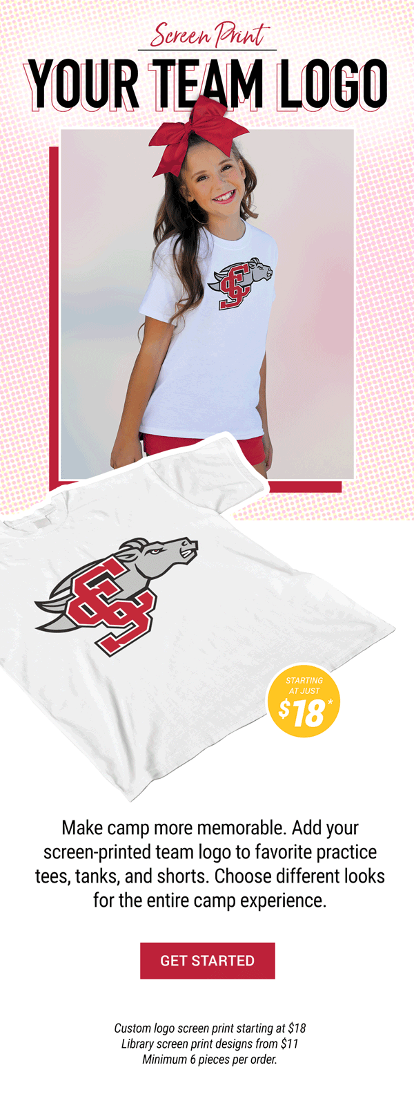 Omni Cheer Your Logo! Your Custom Camp Gear Milled