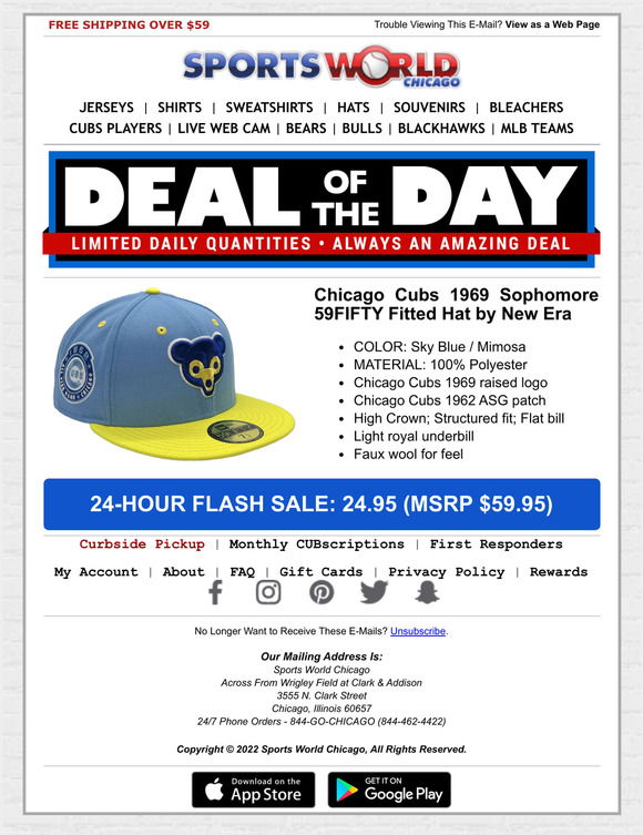 Chicago Cubs Clark The Bear Grey Royal 59Fifty Fitted Hat by MLB x