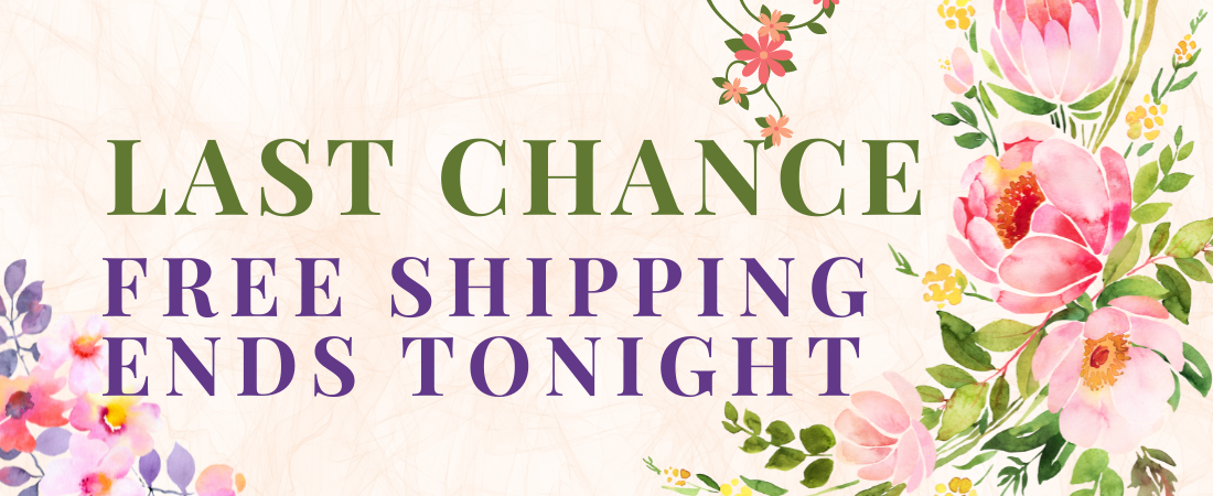 Free shipping ends tonight at midnight