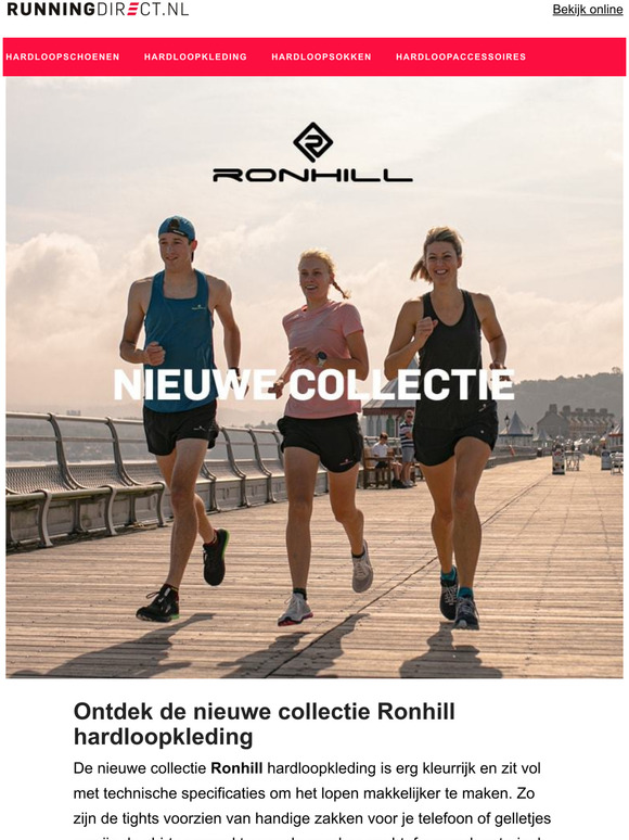  Maak kennis met de nieuwe collectie Ronhill hardloopkleding
