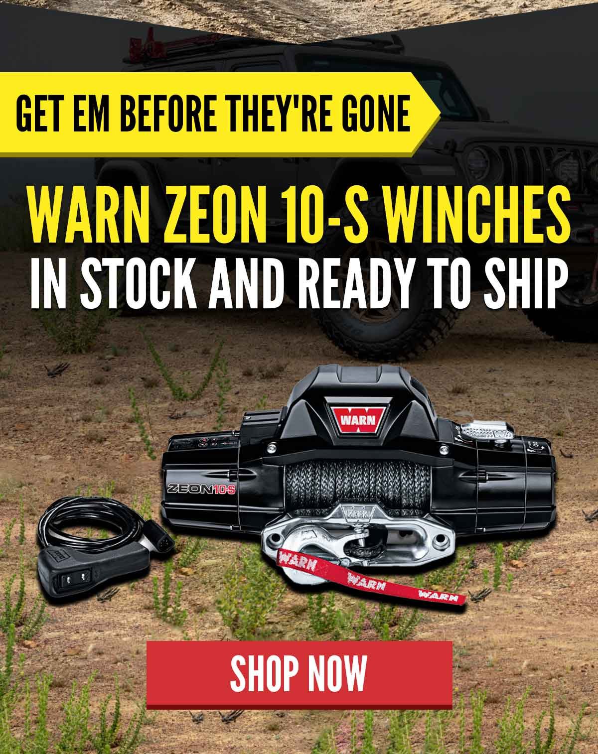 Warn Zeon 10-S Winches In Stock and Ready To Ship