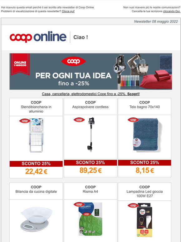 Coop: Aspirapolvere senza filo Coop a 89,00€! | Milled