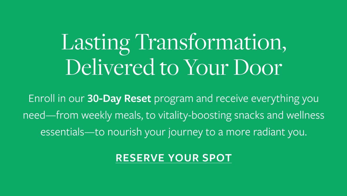 Join us for 30-Day Reset