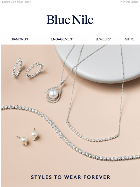 Blue Nile: Jewelry To Last A Lifetime: Diamonds & Pearls | Milled