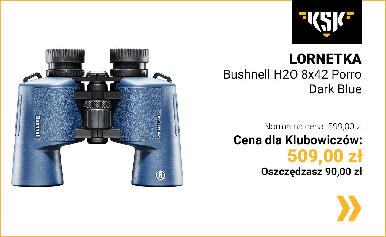 Lornetka Bushnell H2O 8x42 Porro - Dark Blue