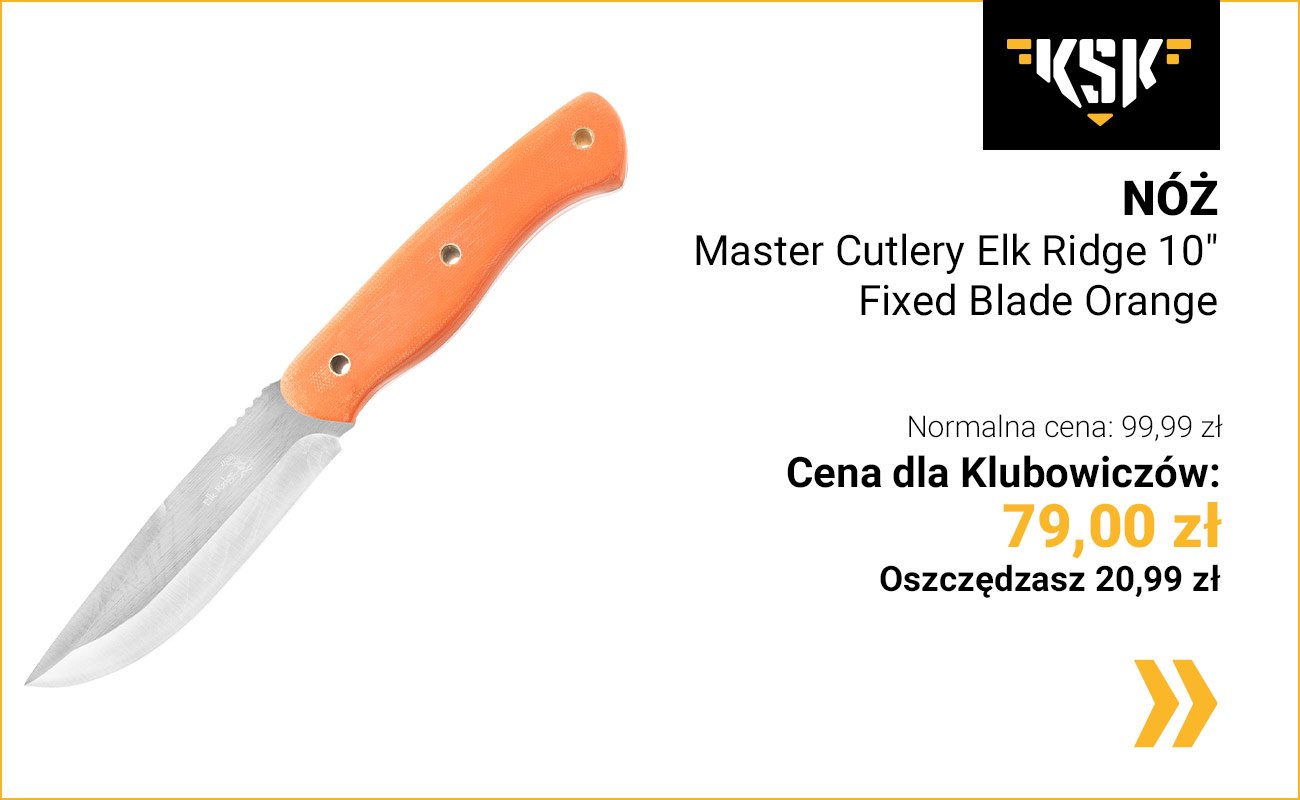 Nóż Master Cutlery Elk Ridge 10" Fixed Blade Orange