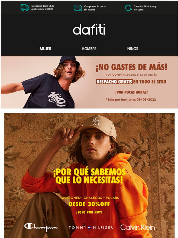 Dafiti: Toma estos $5.000 y haz tu primera compra en Dafiti. | Milled
