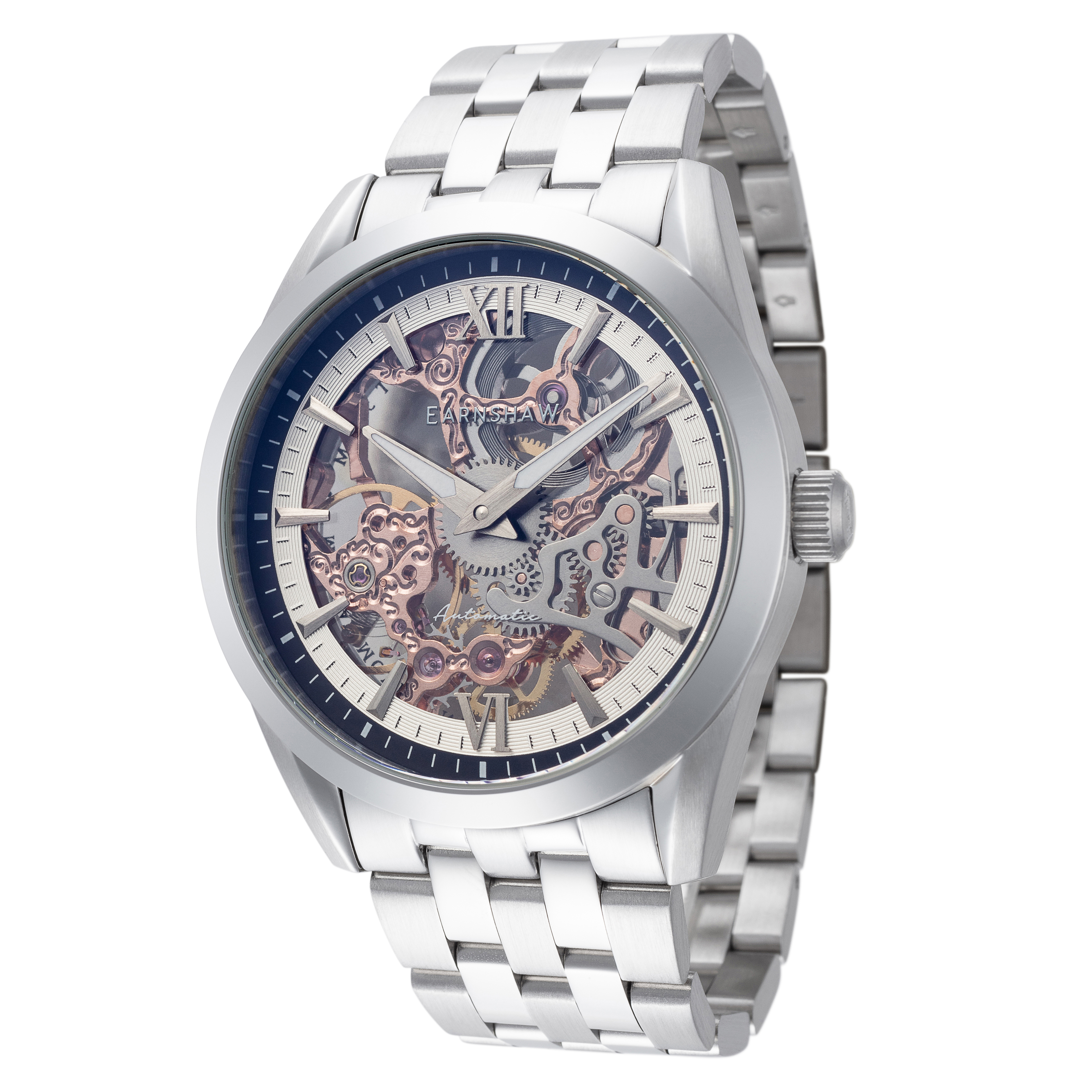 Thomas Earnshaw Men's ES-8249-11 Mackenzie 45mm Grey Stainless Steel Watch