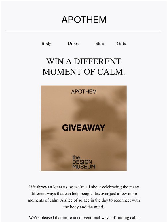 Win: New Ways To Find Calm