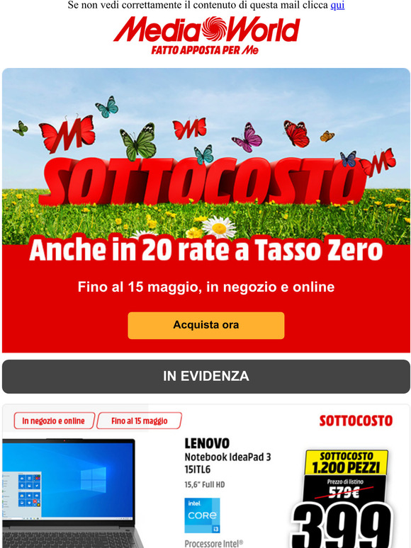 SOTTOCOSTO, ancora per pochi giorni