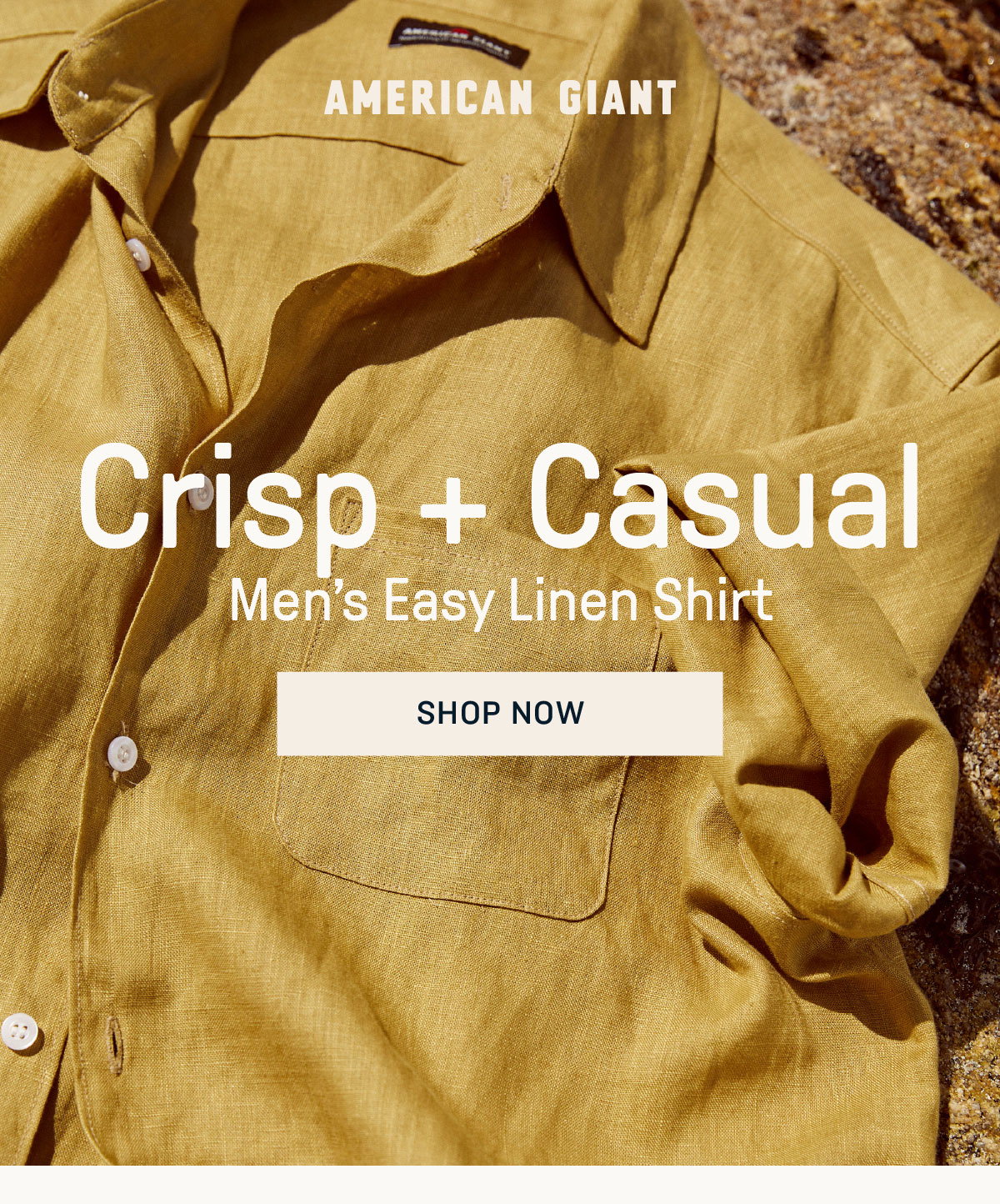 NEW: Mens Easy Linen Shirt | Milled