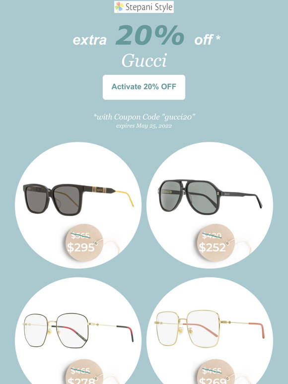 Gucci: Extra 20% Off New Arrivals and Best Sellers