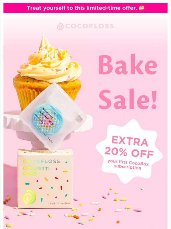 Cocofloss Bake Sale! 30 Off Your Cocobox! Milled