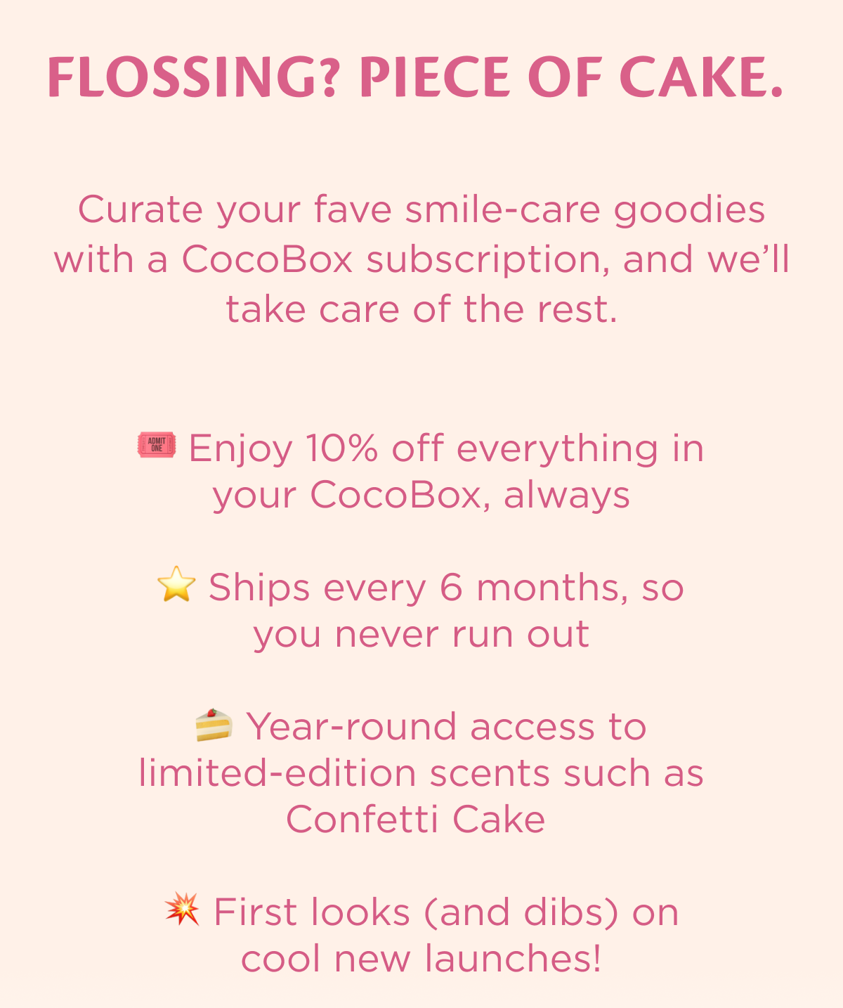 Cocofloss Bake Sale! 30 Off Your Cocobox! Milled