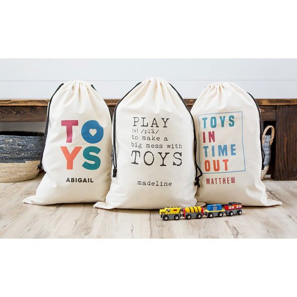 Personalized Jumbo Toy Storage Bags