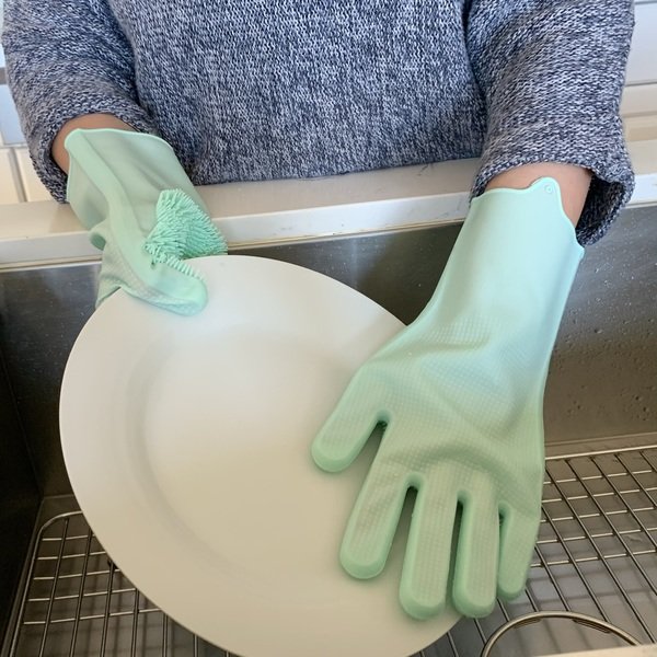 Kitchen Silicone Scrubbing Gloves