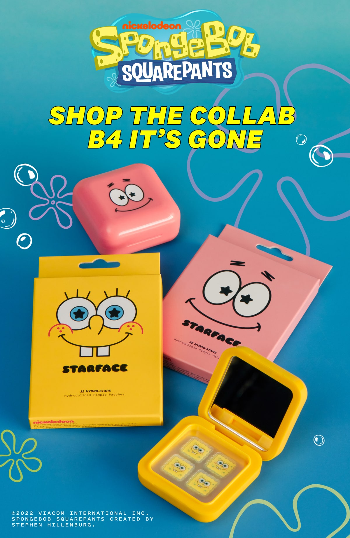 SpongeBob x Starface SpongeBob Pimple Patch Hydro-Stars Compact – SpongeBob  SquarePants Shop