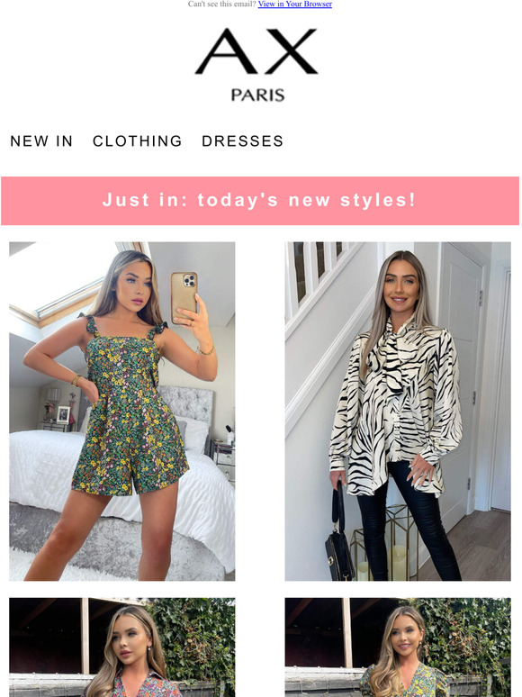 Just in: today's new styles 