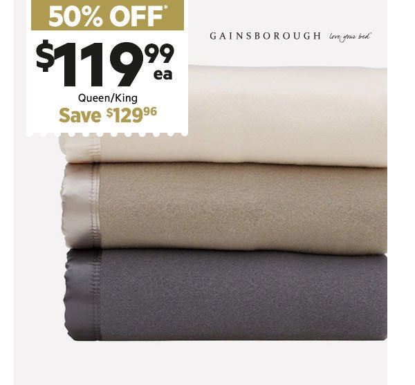 GAINSBOROUGH Australian Wool Blanket
