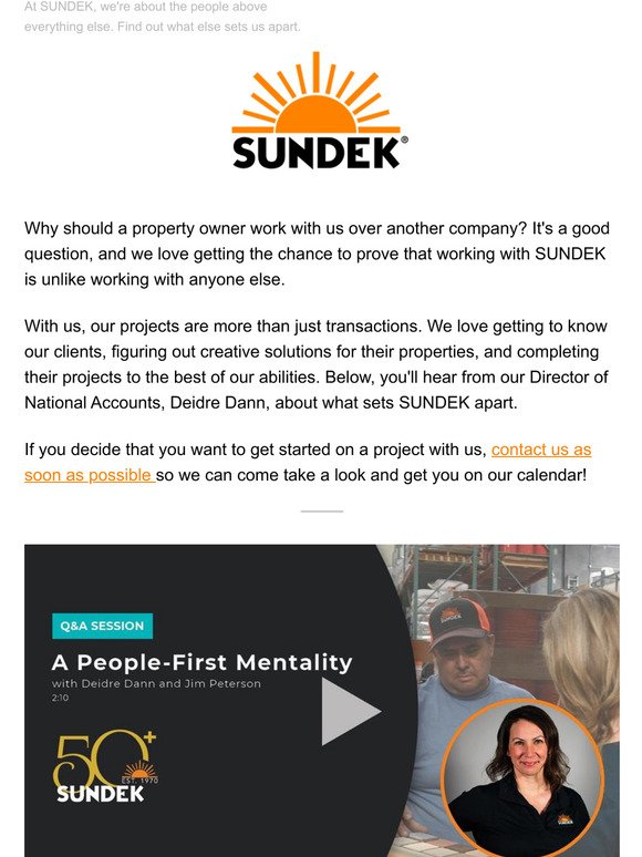 Why Work with SUNDEK on Your Next Big Project?