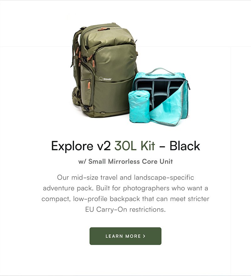 Explore v2 30L Kit - Black w/ Small Mirrorless Core Unit