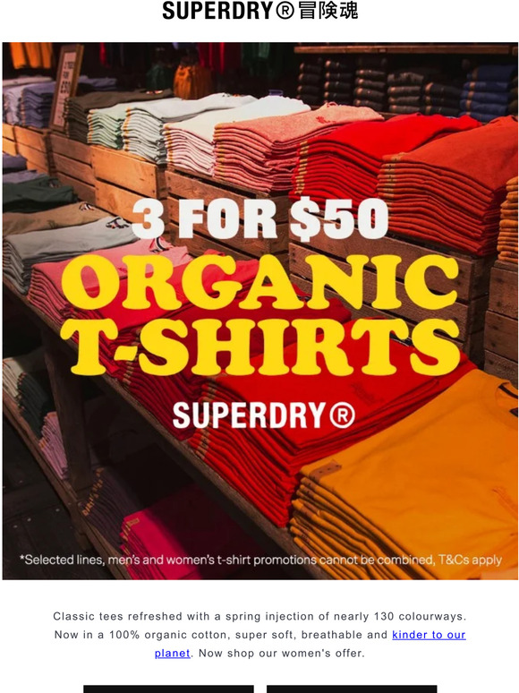 MEN'S AND WOMEN'S TEES PROMO 