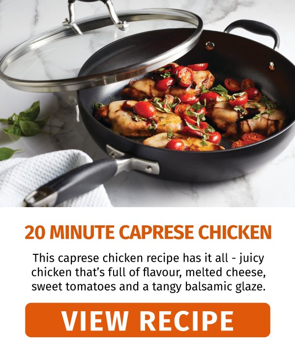 20-Minute Caprese Chicken