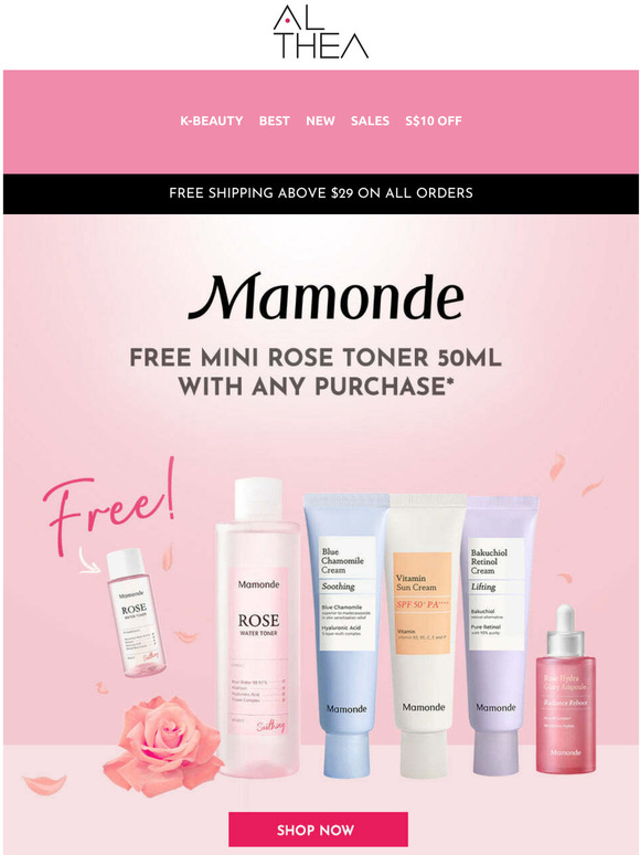 Need a new toner? Heres a free MAMONDE toner 