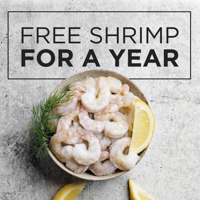 Get free shrimp for a year!