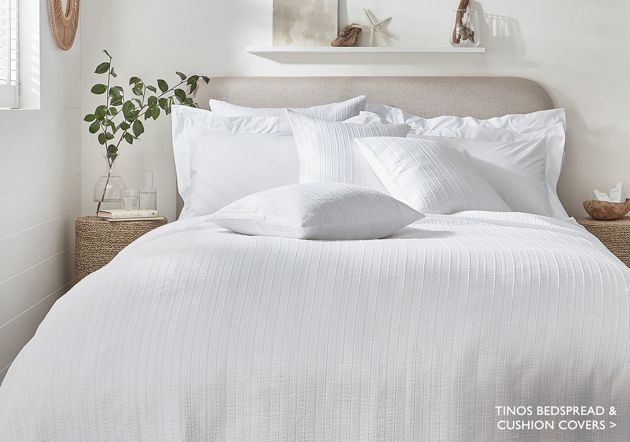 Tinos Bedspread & Cushion Covers