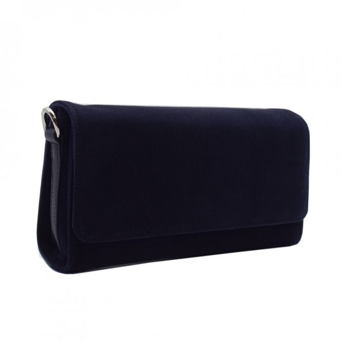 Lanelle Stylish Clutch Bag In Notte Suede
