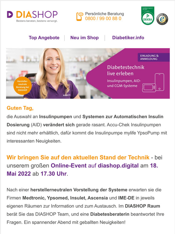 Omnipod DASH Pods 10 Stück, Privatrezept