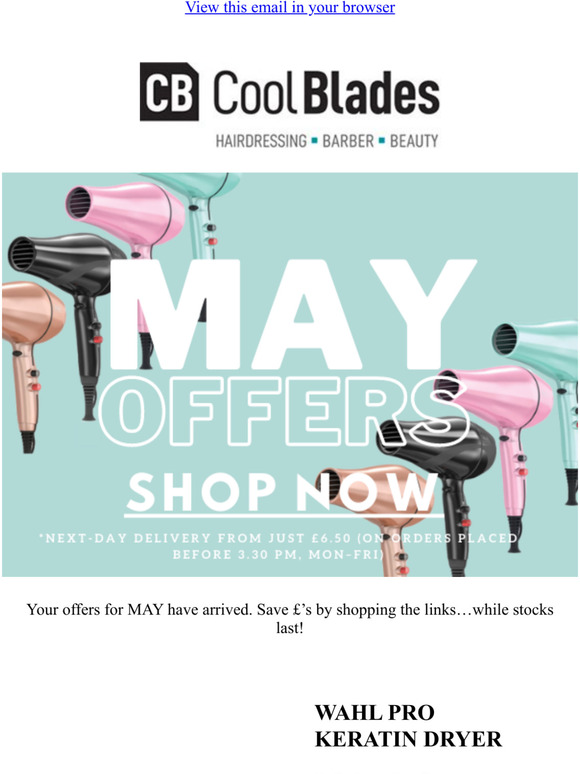 CHECK OUT YOUR MAY OFFERS