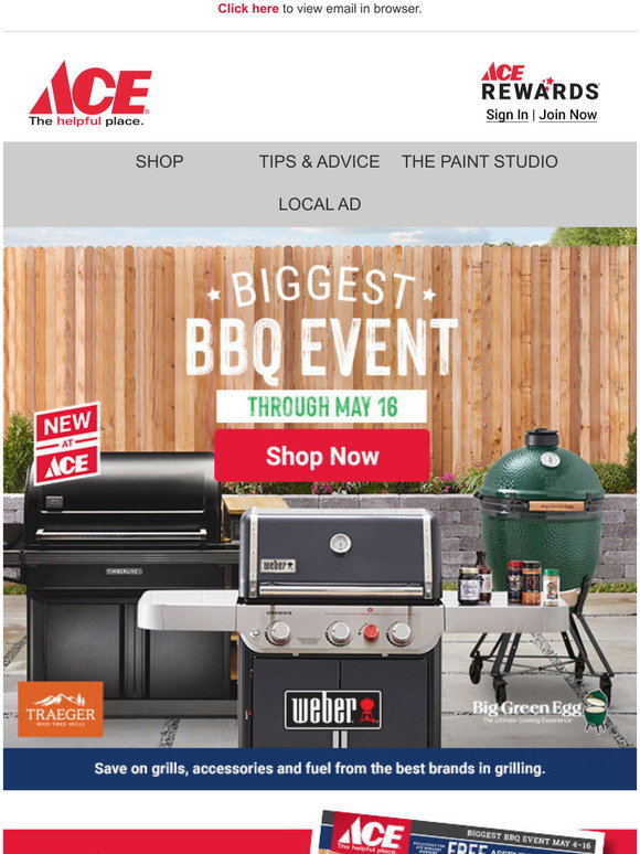 Ace Hardware: Get Your Yard Ready for Cookout Season | Milled