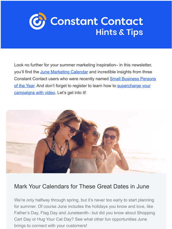 June Holidays and Marketing Ideas - 2022