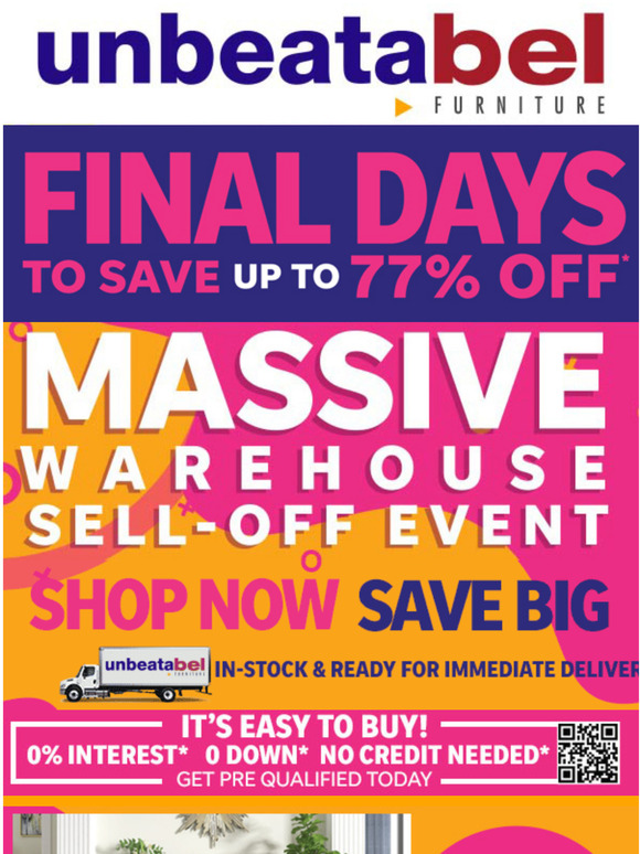 Massive Warehouse SELL-OFF EVENT