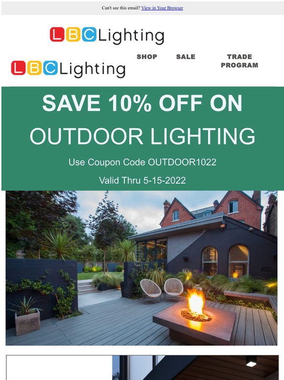 Save On Outdoor Lighting Selections for Outdoor Living