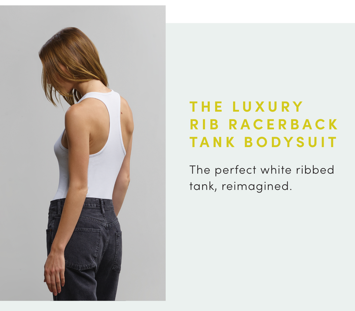 The Luxury Rib Racerback Tank Bodysuit