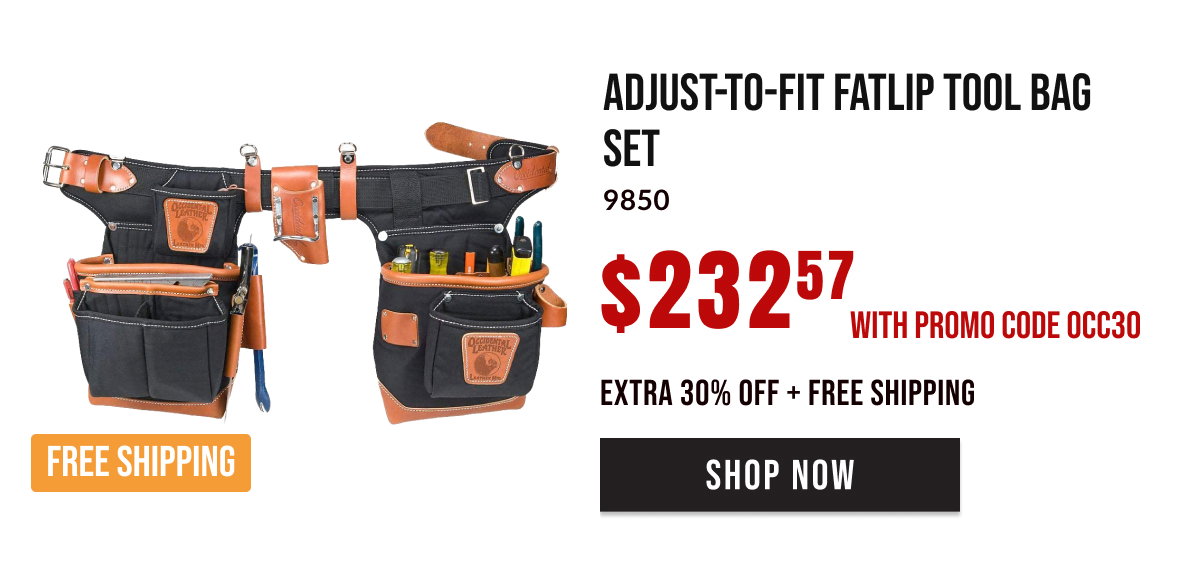 Occidental Leather Adjust-to-Fit Fatlip Tool Bag Set $232.57 with promo code OCC30