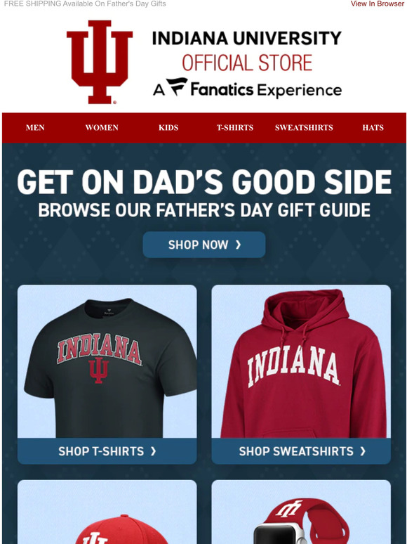 Indiana University Official Store Celebrate Dad On His Day Milled