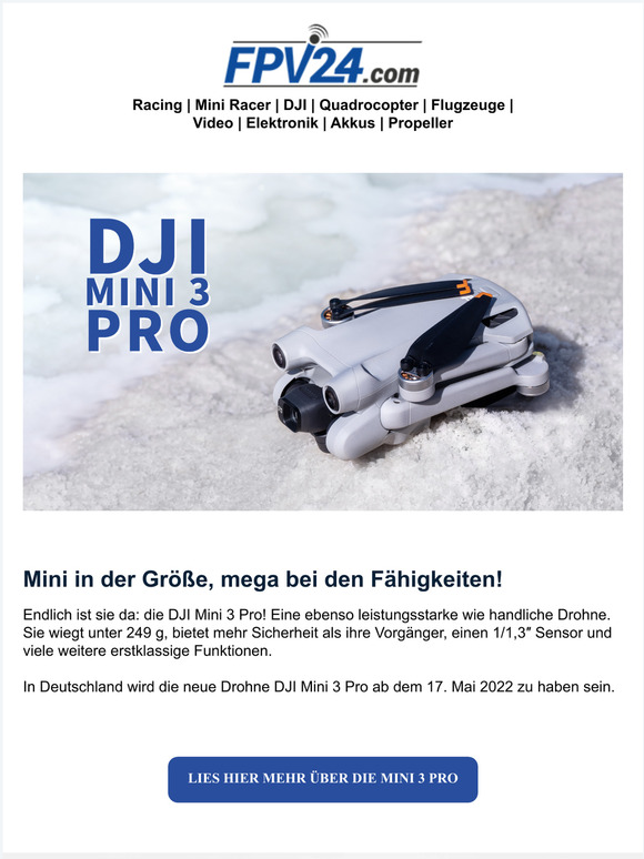 NEU: DJI Mini 3 Pro ist da!