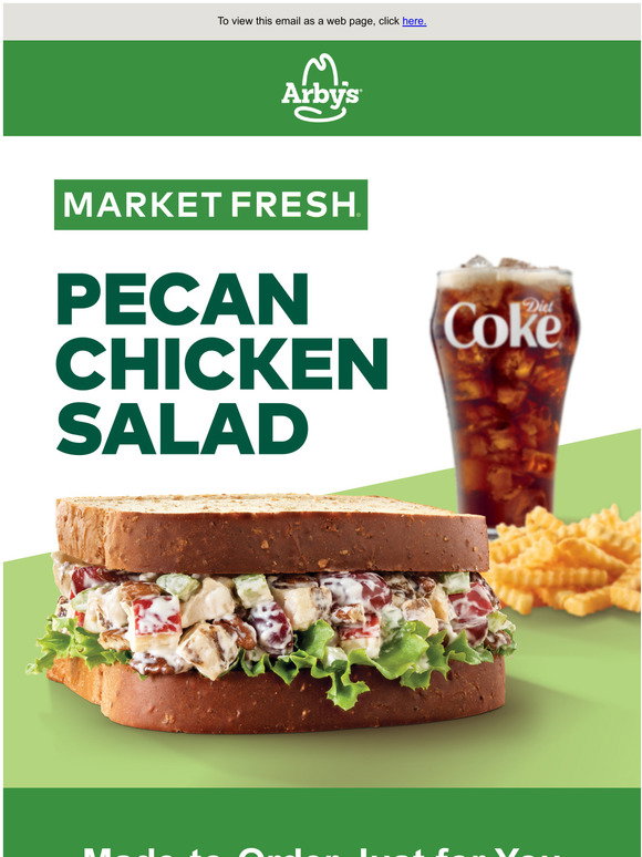 Arby's Arbys Pecan Chicken Salad Sandwich is back! Milled